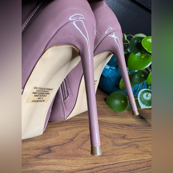 Steve Madden Viktory Over the Knee Boots Patent Leather Dominatrix | Size 8.5 - Picture 11 of 12